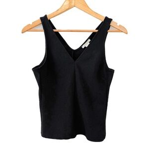 Black V-Neck Tank Top